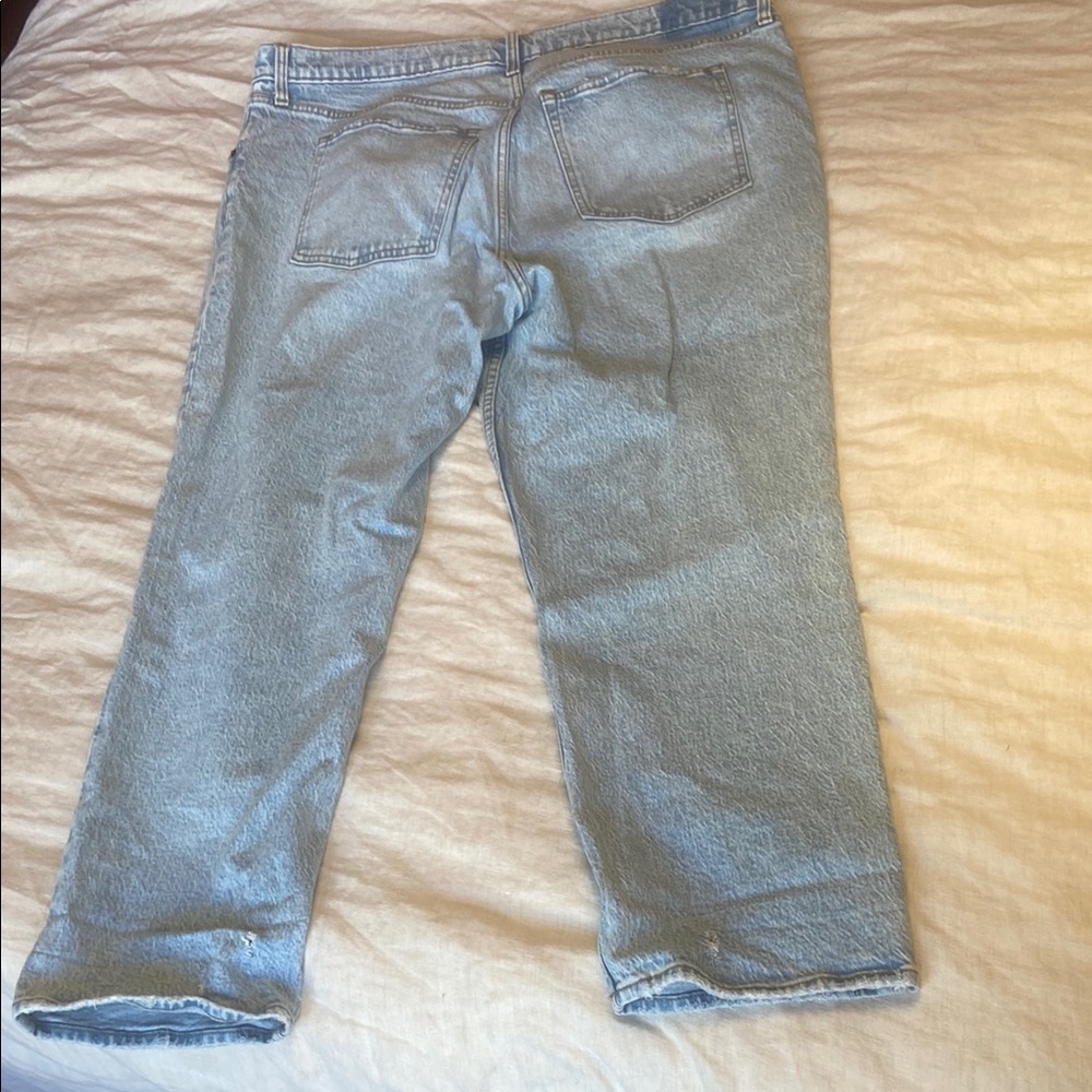Abercrombie & Fitch Light Blue Straight Leg Jeans - Picture 5 of 5